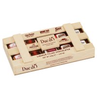 Duc d'O assorted liqueur filled chocolates in wooden crate - 16 x 125g
