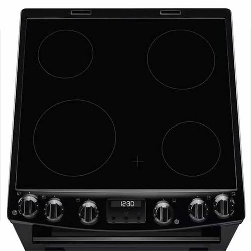 Electrolux 60cm Twin Cavity Freestanding Electric Cooker - Black | LKR655200K