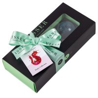 Deluxe gift box of 3 fruity Picasso chocolates with menu tag  12x57g