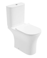 PE&Ntilde;A RIMLESS COMFORT HEIGHT OPEN BACK CLOSE COUPLED WC & SEQUENCE SLIM SOFT CLOSE SEAT