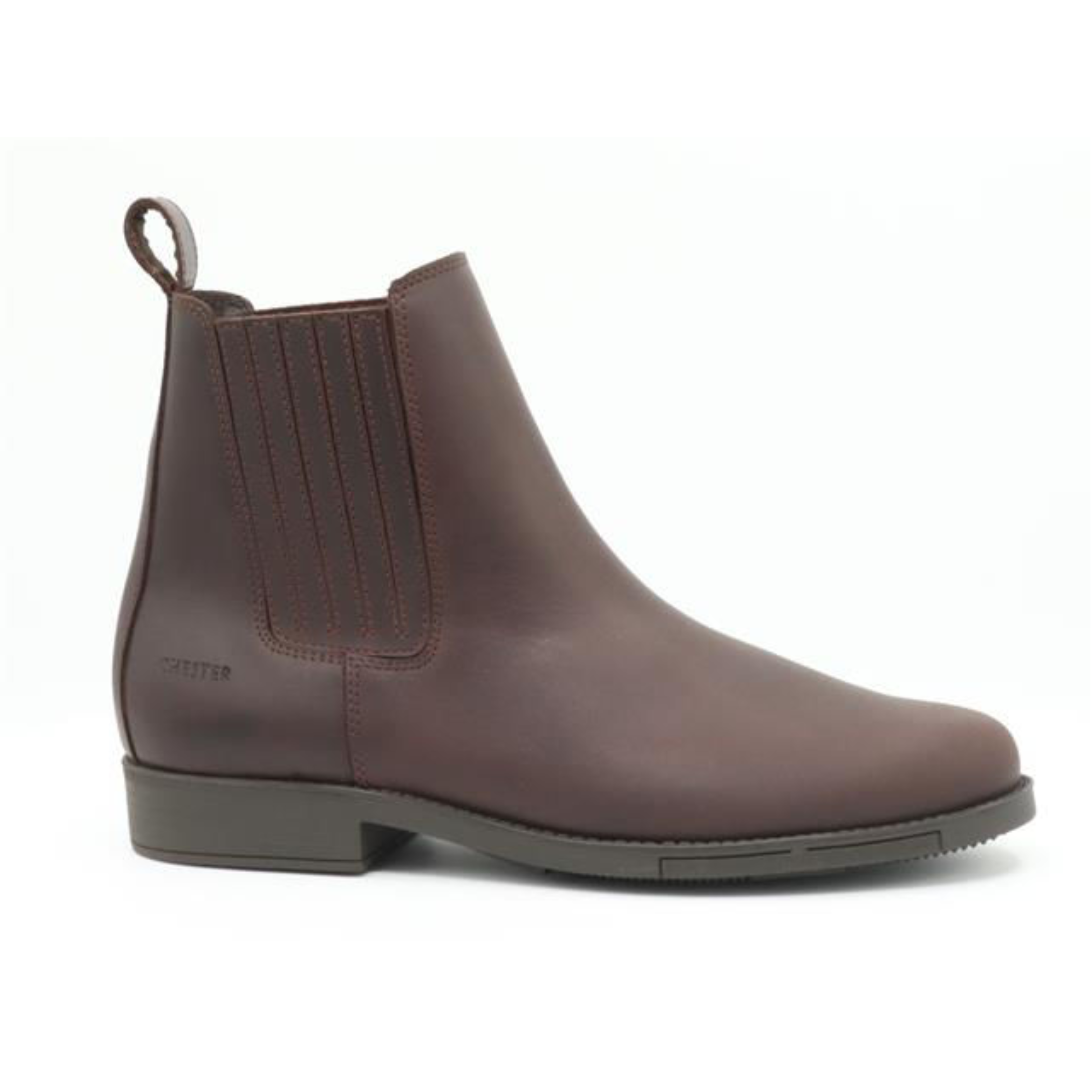 Seville Brown Leather Slip on Dealer Boot