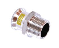 15x1/2" MG3 MPRESS STAINLESS STEEL GAS MALE ADAPTOR