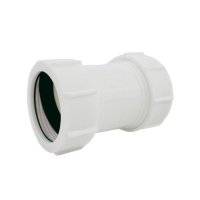 Davant Straight Connector White 40mm U/C Waste EW02W