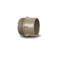 POLYPIPE MU322 BLACK MALE ADAPTOR 50mm MuPVC