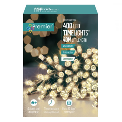 400 LED TimeLights - White