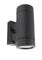 TRALEE 2x35W GU10 up/down wall light, IP44, Black, double