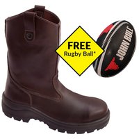 John Bull Explorer Slip On Hi Leg Safety Boot Oxblood