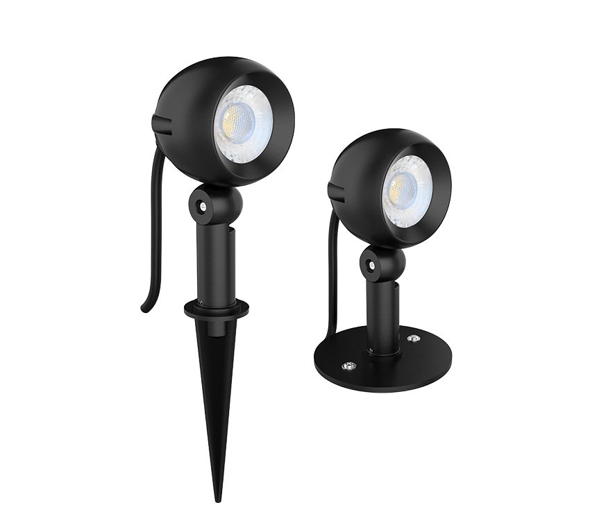Lumeno Shrub 6W Warm White(3K) Black LED Garden Spot/Spike