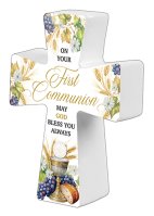Porcelain Message Cross/Communion  (C12880)