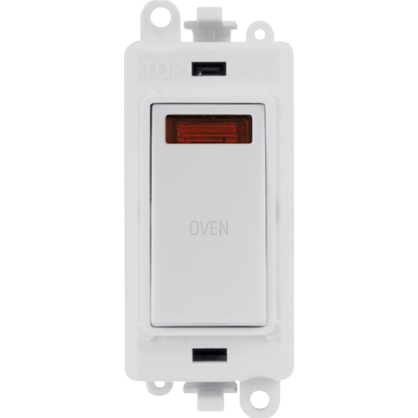 Click Gridpro 20A DP Gridswitch + Neon "Oven" White GM2018NPW-OV