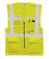 Hi-vis Berlin Executive Vest with Zip Fastening Class 2