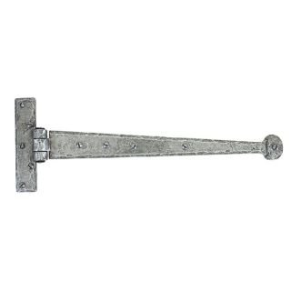33653 - Pewter 15 Inch Penny End T Hinge (Pair)