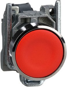 Pushbutton metal Red 1 N/C