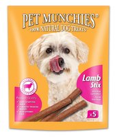 Pet Munchies Dog Stix - Lamb 50g x 5 x 10
