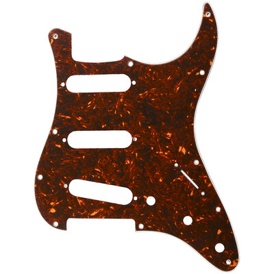 Scratchplate electric SC type, 3 ply white