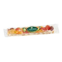 Soft almond and fruit wrapped nougat bar in display box - 24x100g