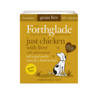 Forthglade Dog Tray Just Chicken with Liver 395g x 18