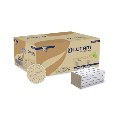LUCART ECO NATURAL V FOLD 2PLY 20PK