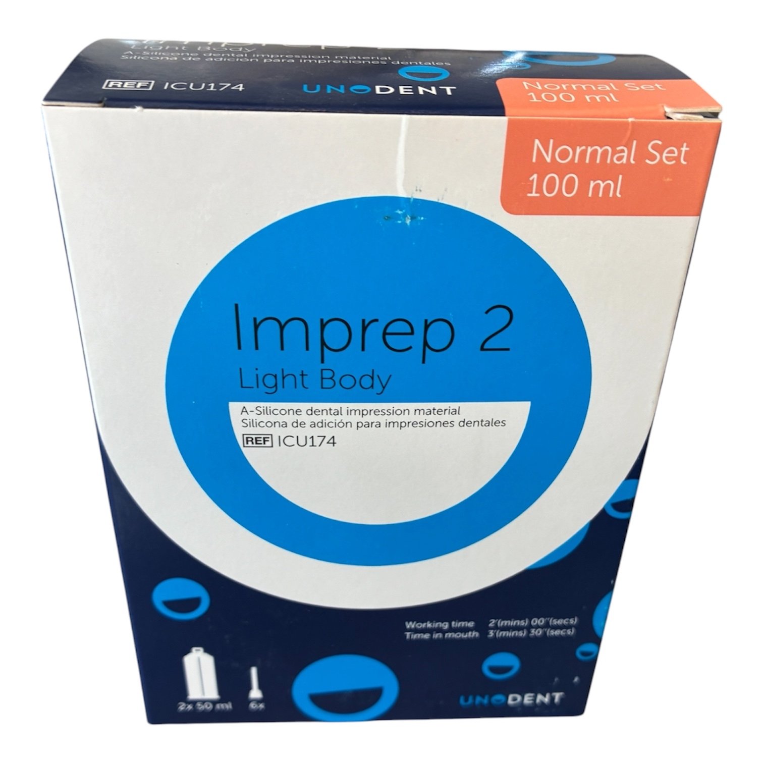 Unodent Imprep 2 AC Impression Material Wash - Normal Set - Light Body