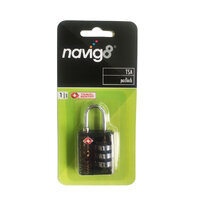 Navig8 Travel TSA Combination Padlock