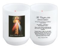 Votive Candle/18 Hour/Divine Mercy  (86832)