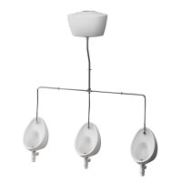 Lecico 400mm Junior Urinal Bowl Three Pack (Urinal / Header Tank / Fixings / Accessories / Pipework)