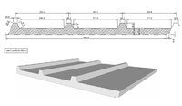 Insulated Box Profile Sheet Panel 40mm 3.6 x 1 Metre Slate Grey