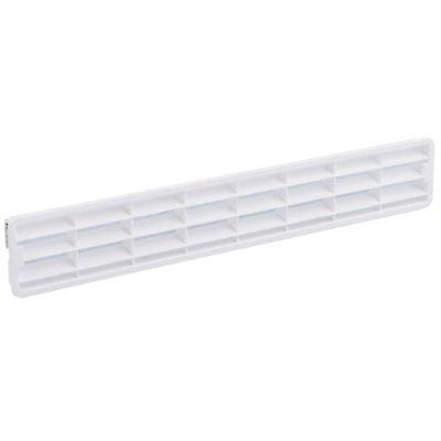 Plintrooster PVC wit 458x75