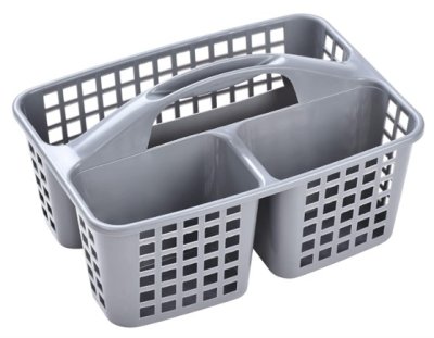 PLASTIC PORTABLE CLEANING CADDY GREY