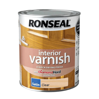 Ronseal Satin Varnish - Clear 750ml