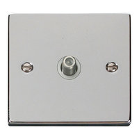 Click Deco CLICKVPBR024BK Polished Chrome Satellite Outlet