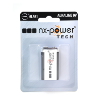 Nx-Power Tech Alkaline Battery, 9V 680mAh