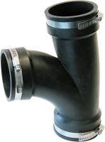 Fernco PlumbQwik Tee 105-116mm Black PQT112