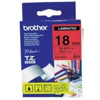 18MM Black on Red Tape