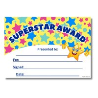 R&R A5 Reward Certificates - Superstar Award (24)