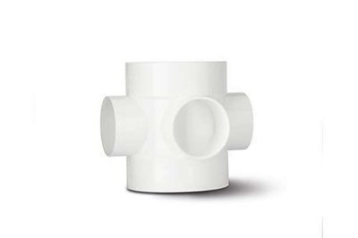 Polypipe SG40W 110MM Strap Boss Open Back Nut White