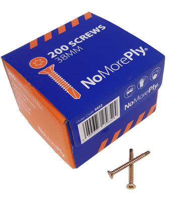 No More Ply Torx Head Screw 38mm Pk of 200