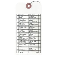 Repair Tag w/Parts/Labor, Wired (100/pkg.)