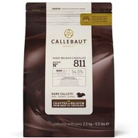 a brown bag of barry callebaut dark chocolate callets
