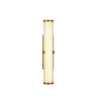 GOLD CLAMP WALL LIGHT WITH OPAL GLASS 7W 325MM