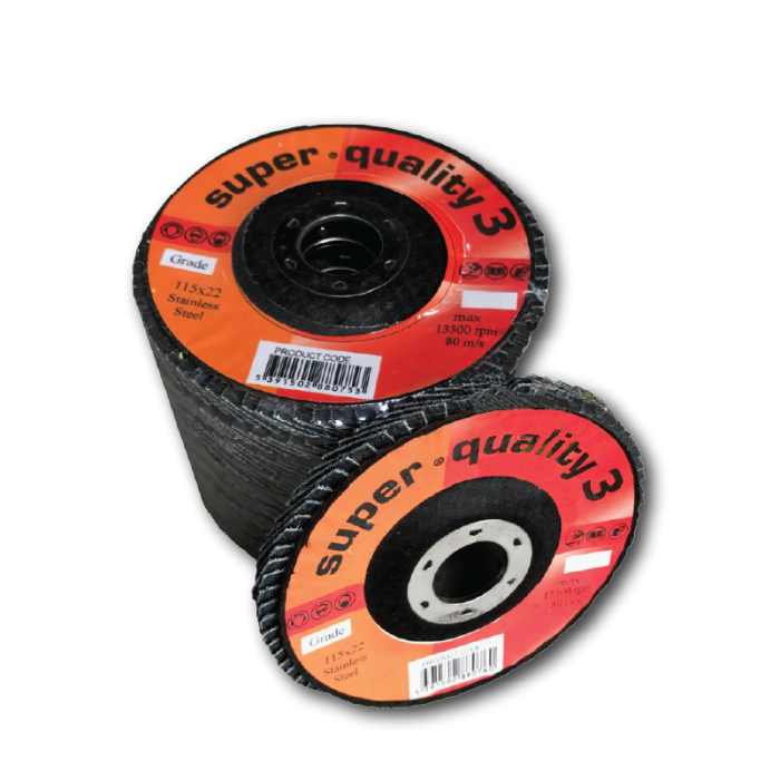 Flap discs 115mm x 22mm (Pack of 10)