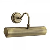 PICTURE LIGHT ANTIQUE BRASS SWITCHED