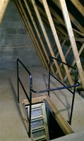Metal Loft Access Surround Balustrade Rail