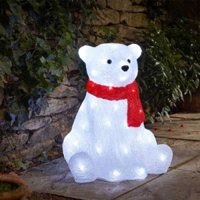 Inlit LED Polar Bear - 44cm