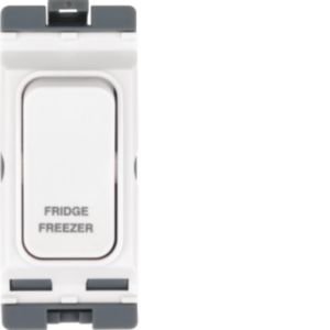 Hager Sollysta 20A DP Gridswitch "Fridge Freezer" White WMGSDP2/FF