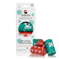 Adios Poop Bags Loose Roll Christmas Rolls Refill Pack 28x15 - Christmas Line