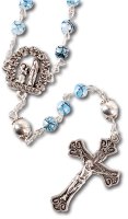 Loose Rosary/Glass/Marble/Blue - Lourdes   (L/63221)