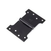 33047 - Black 4 Inch x 4 Inch x 6 Inch Parliament Hinge (Pair) SS