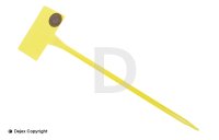 38cm YELLOW ANGLED HEAD LABELS (SL400)