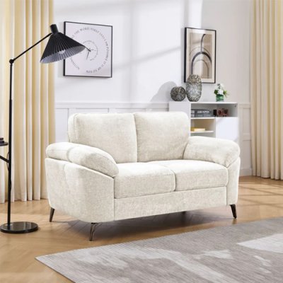 Tokyo 2 Seater Fixed Sofa - Cream 1